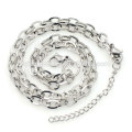 New cute link chain necklace, living memory glass floating pendant necklace